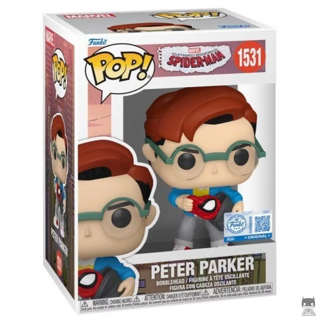 Peter Parker Funko Pop! figure in its box