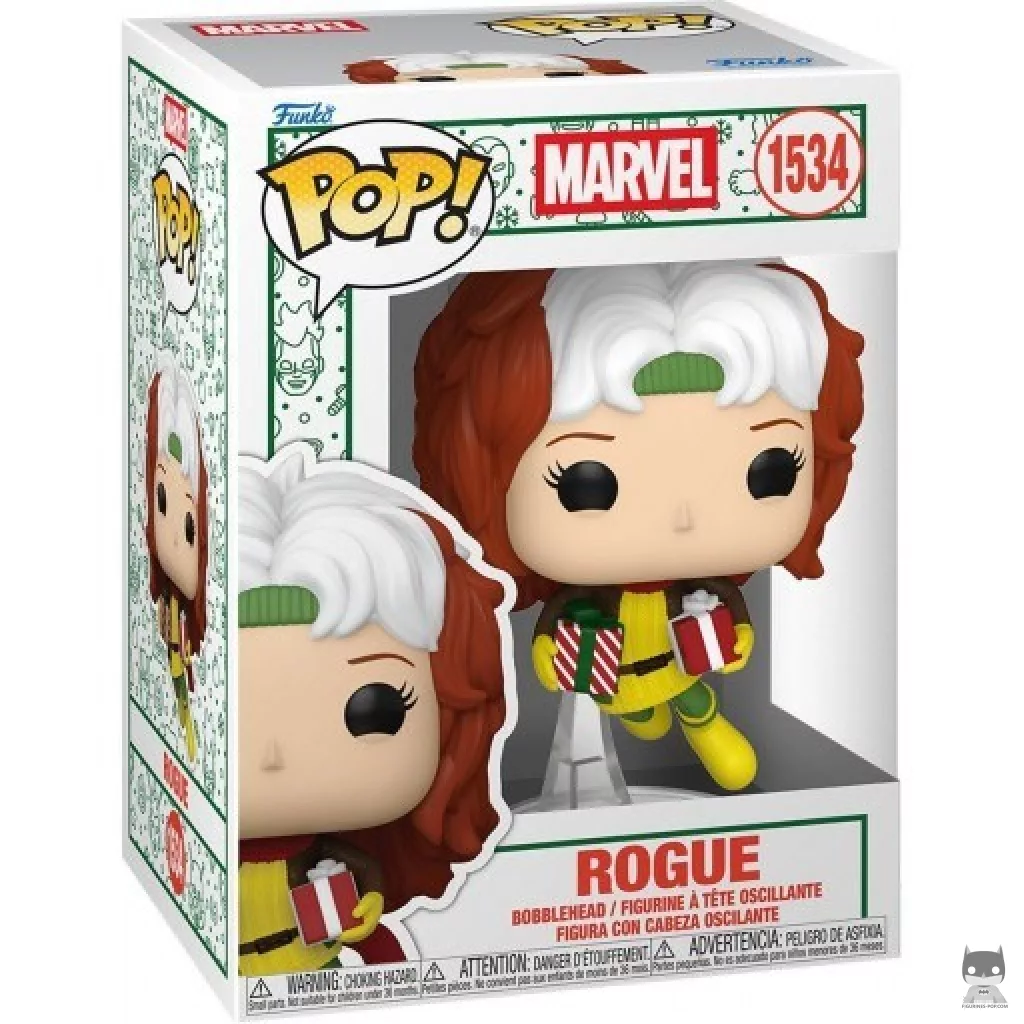 Rogue (Holiday) Funko Pop! figure in its box