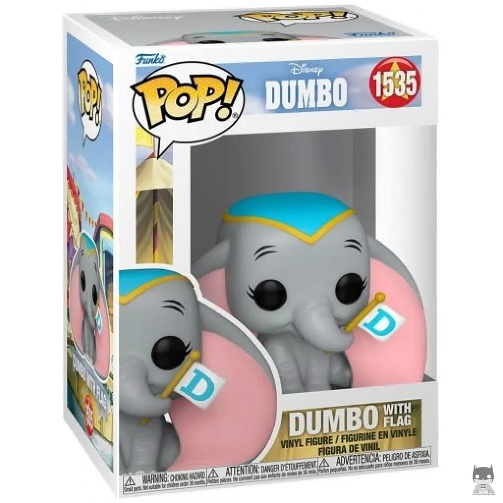 Dumbo with Flag Funko Pop! figure in its box
