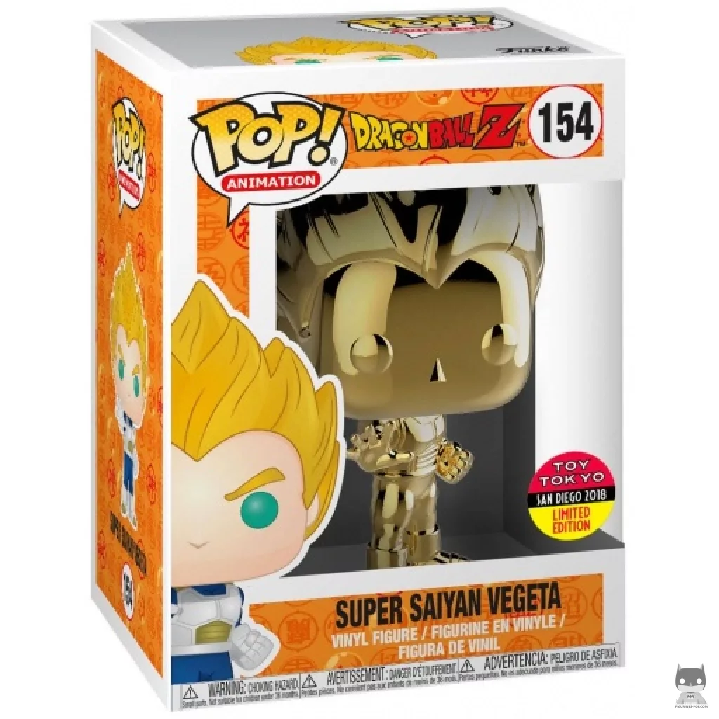 Super Saiyan Vegeta (Gold) Funko Pop! figure in its box