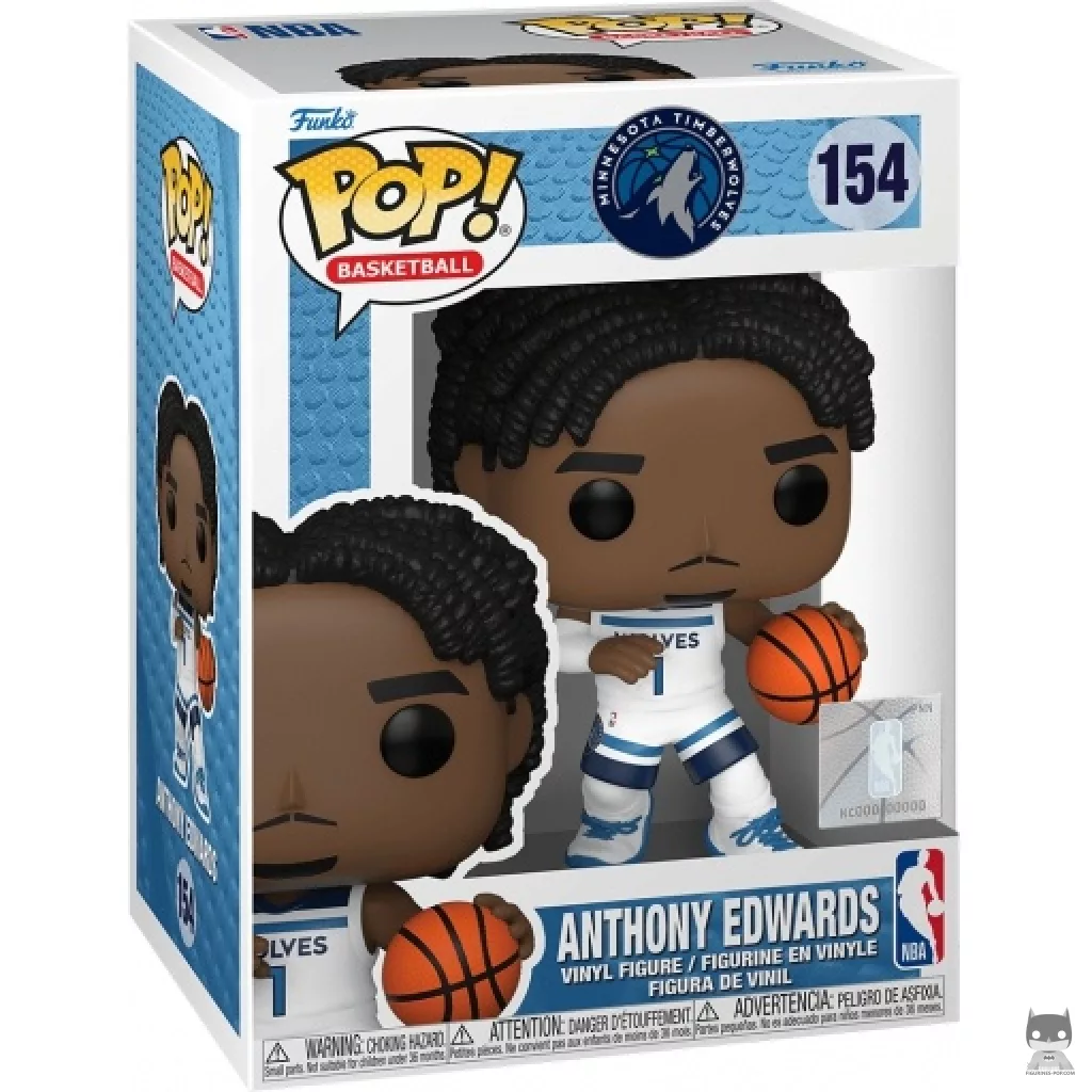 Anthony Edwards Funko Pop! figure in its box