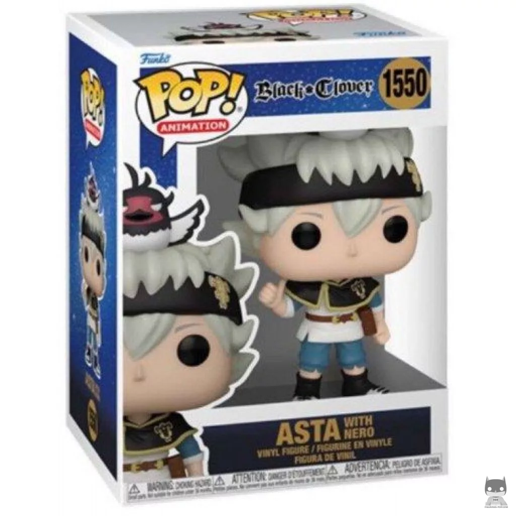 Asta with Nero Funko Pop! figure in its box