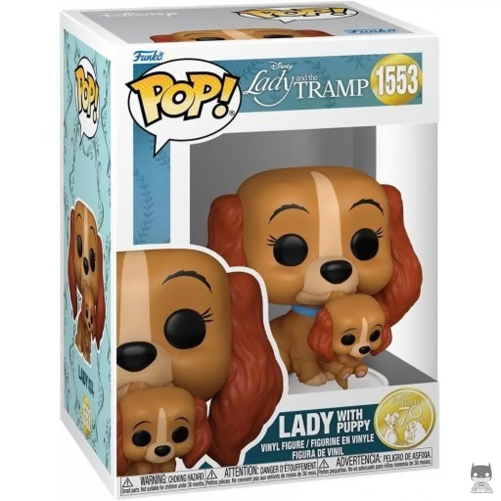 Lady with Puppy Funko Pop! figure in its box