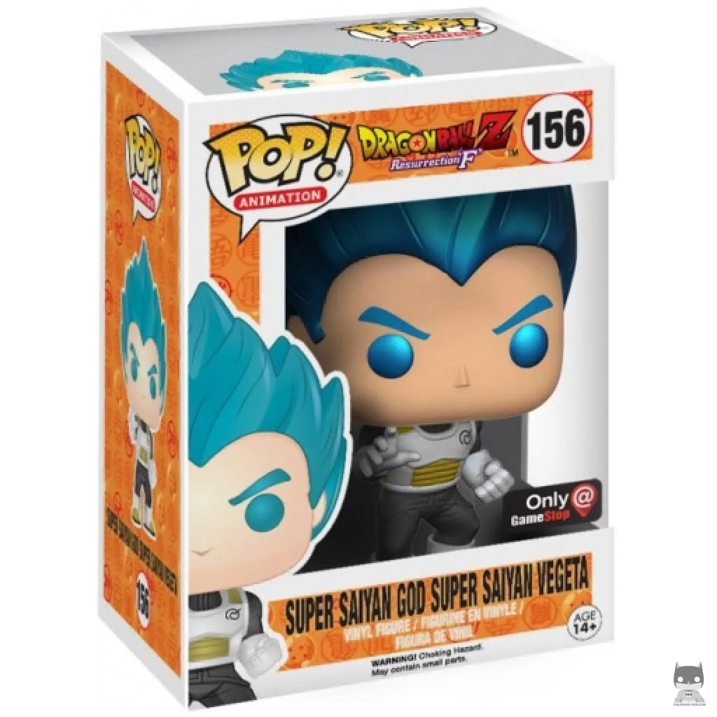 Super Saiyan God Super Saiyan Vegeta (Metallic) Funko Pop! figure in its box