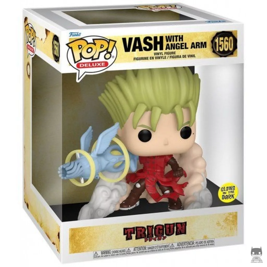 Vash with Angel Arm (Glow in the Dark) Funko Pop! figure in its box