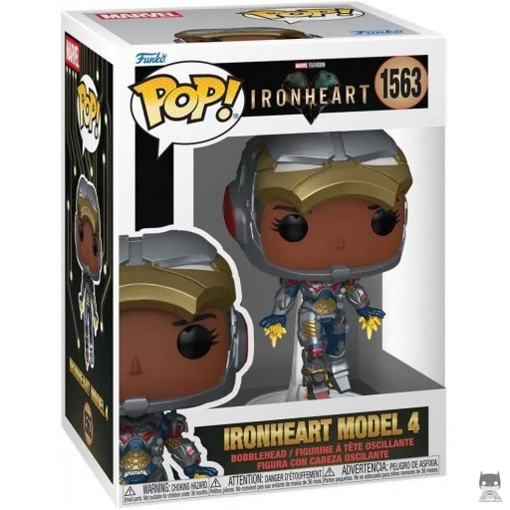 Ironheart Model 4 Funko Pop! figure in its box