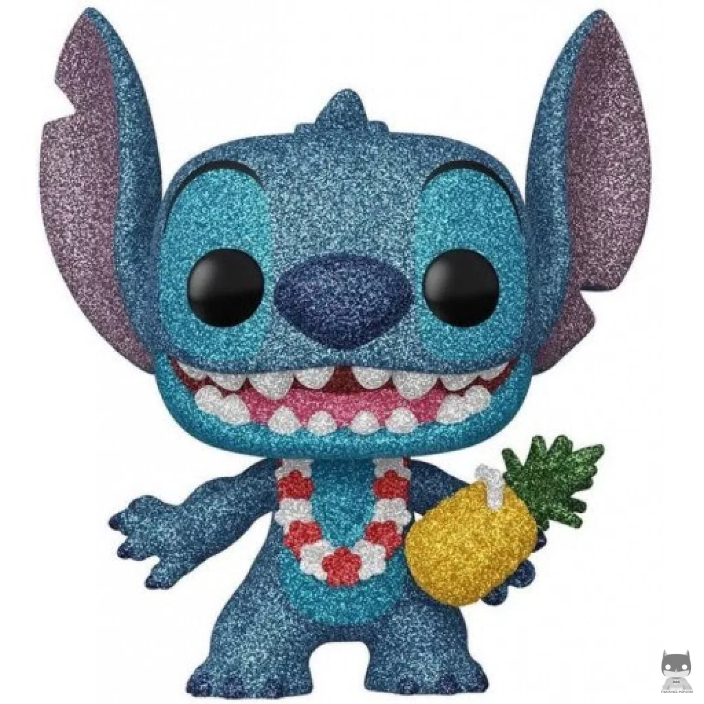 Luau Stitch (Diamond Giltter) Funko Pop! figure in its box