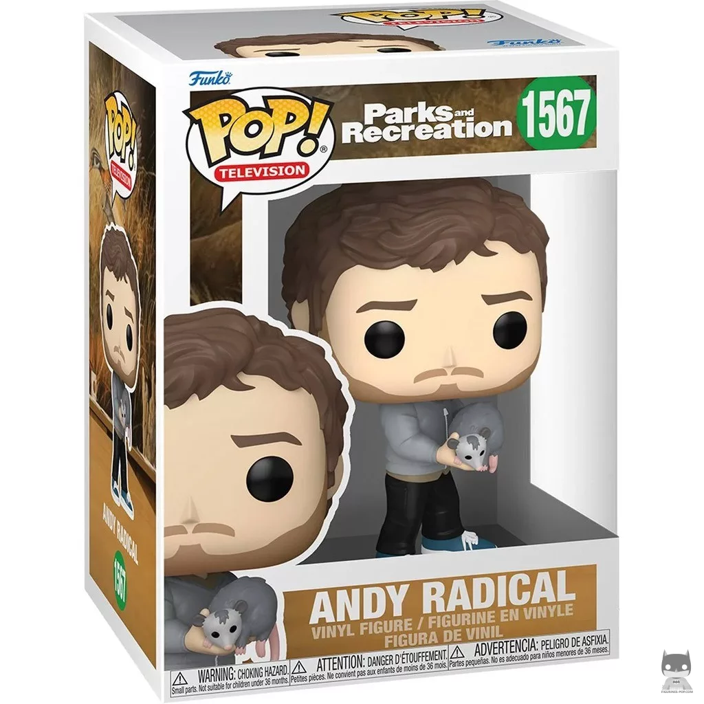Andy Radical Funko Pop! figure in its box