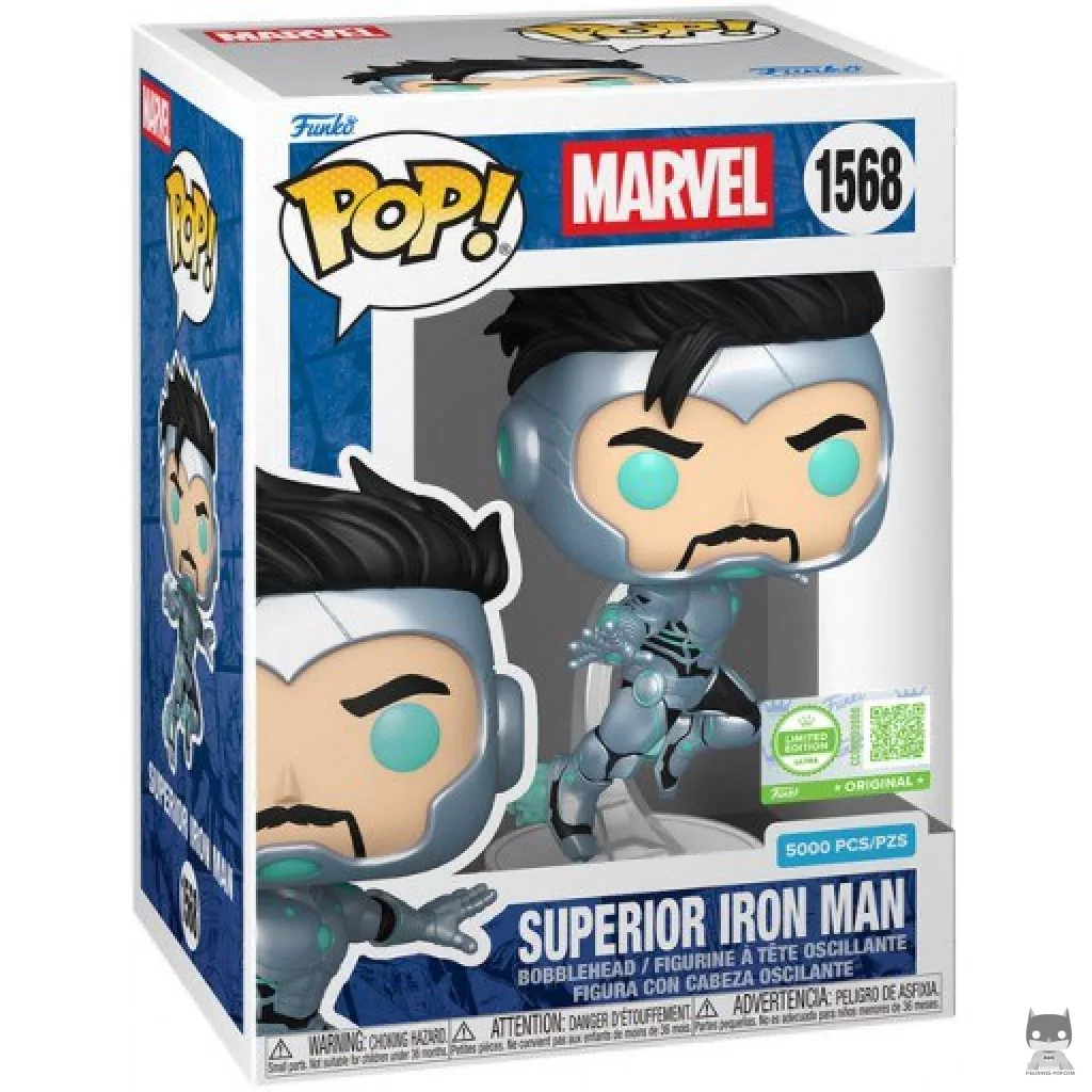Superior Iron Man Funko Pop! figure in its box