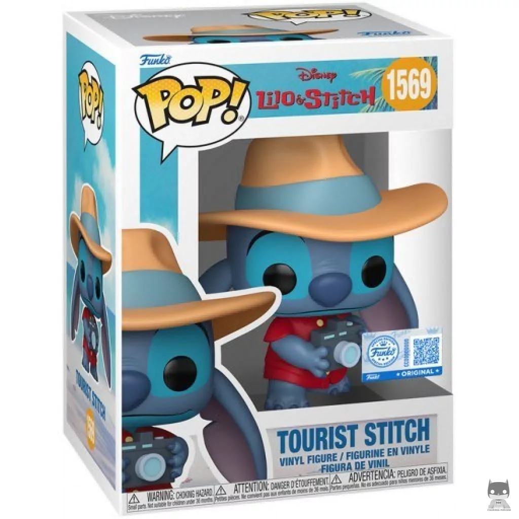 Tourist Stitch Funko Pop! figure in its box