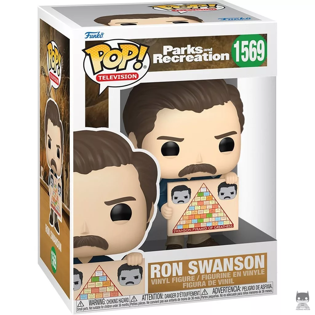 Ron Swanson Funko Pop! figure in its box