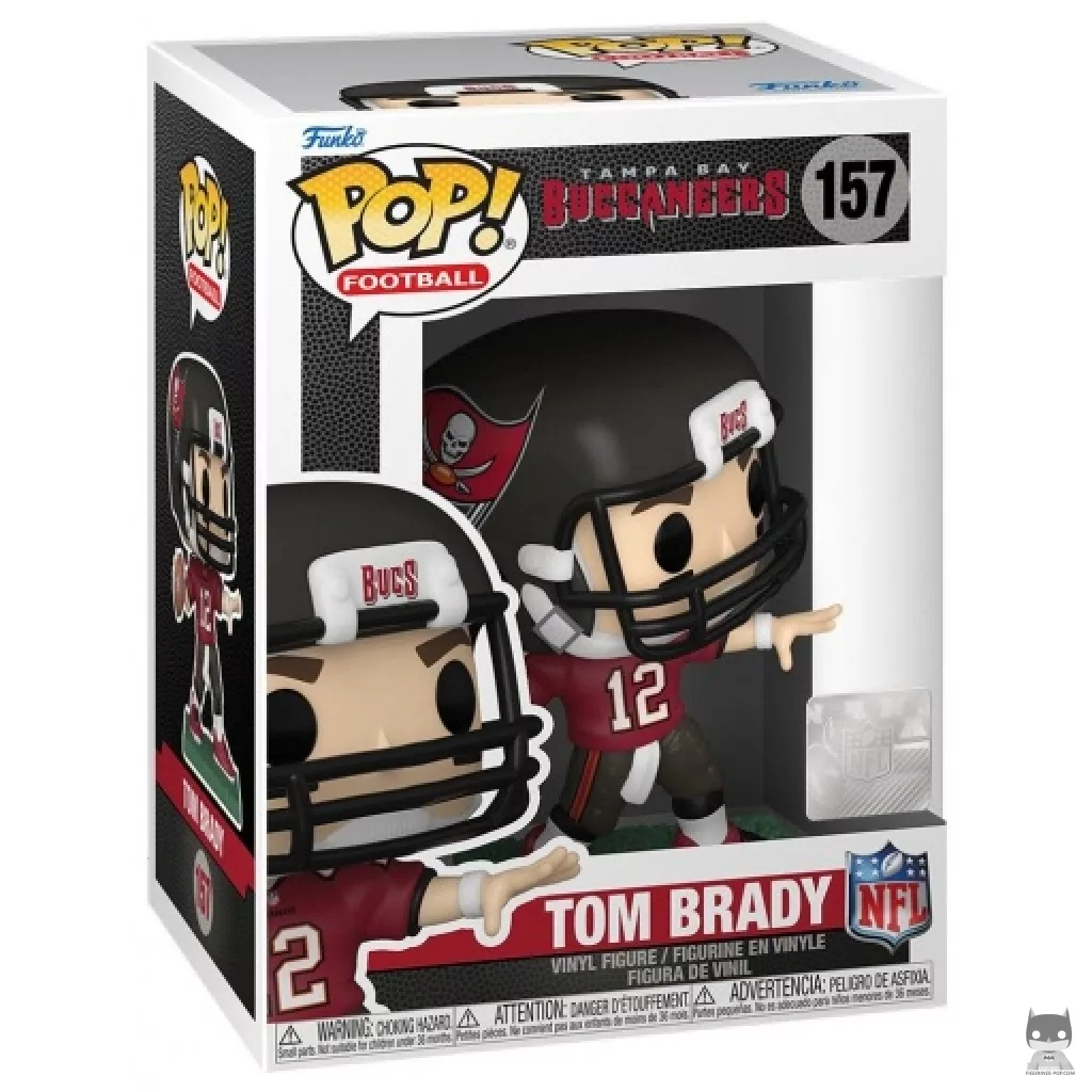 Tom Brady Funko Pop! figure in its box