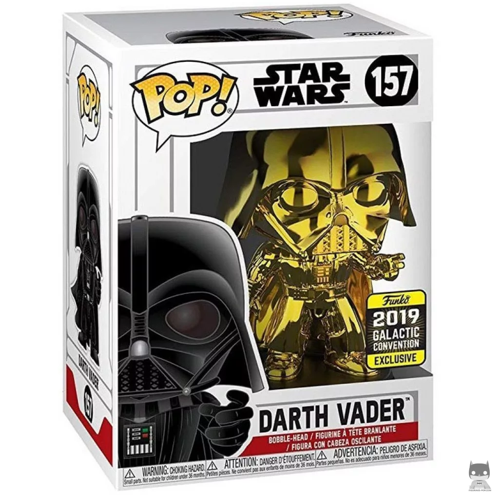 Darth Vader (Gold) Funko Pop! figure in its box