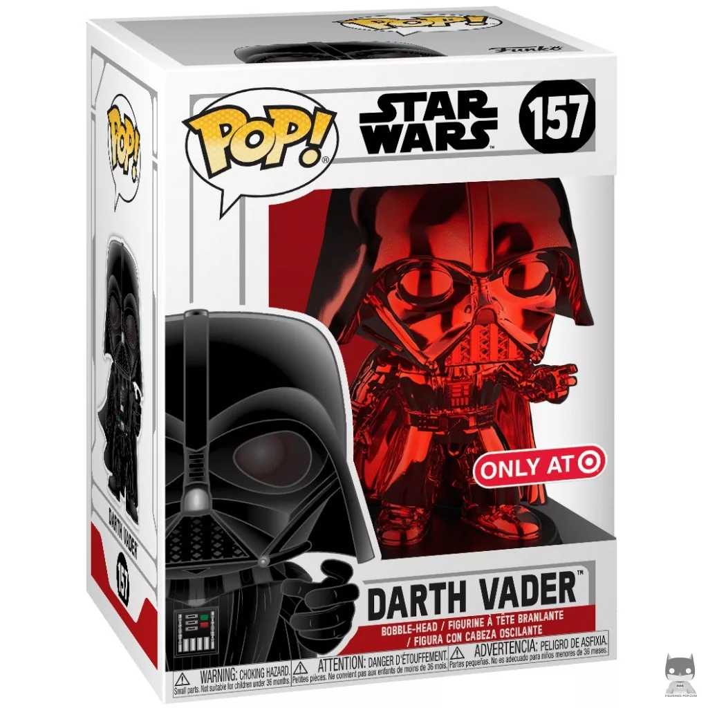 Darth Vader (Red) Funko Pop! figure in its box