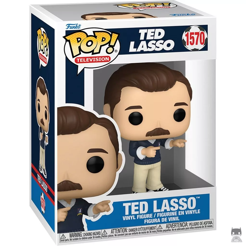 Ted Lasso Funko Pop! figure in its box