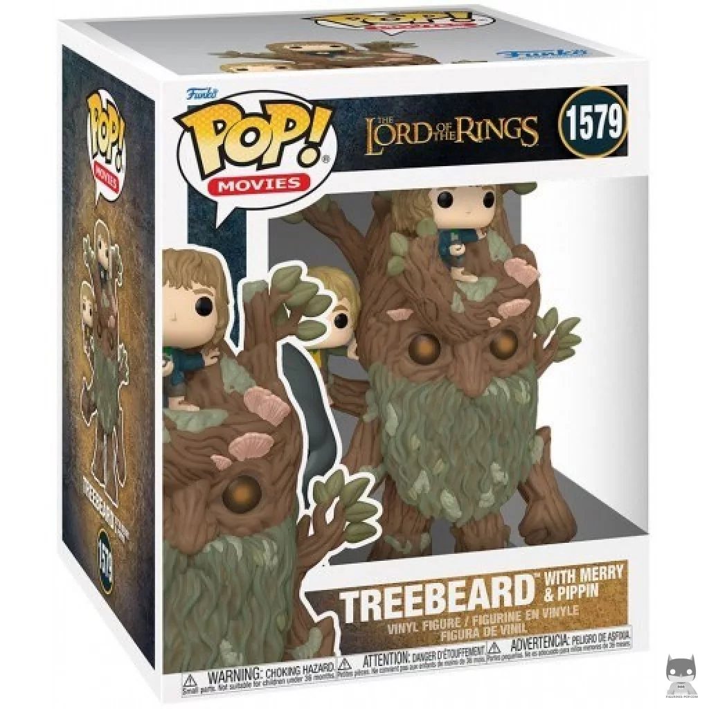 Treebeard with Merry & Pippin (SuperSized) Funko Pop! figure in its box