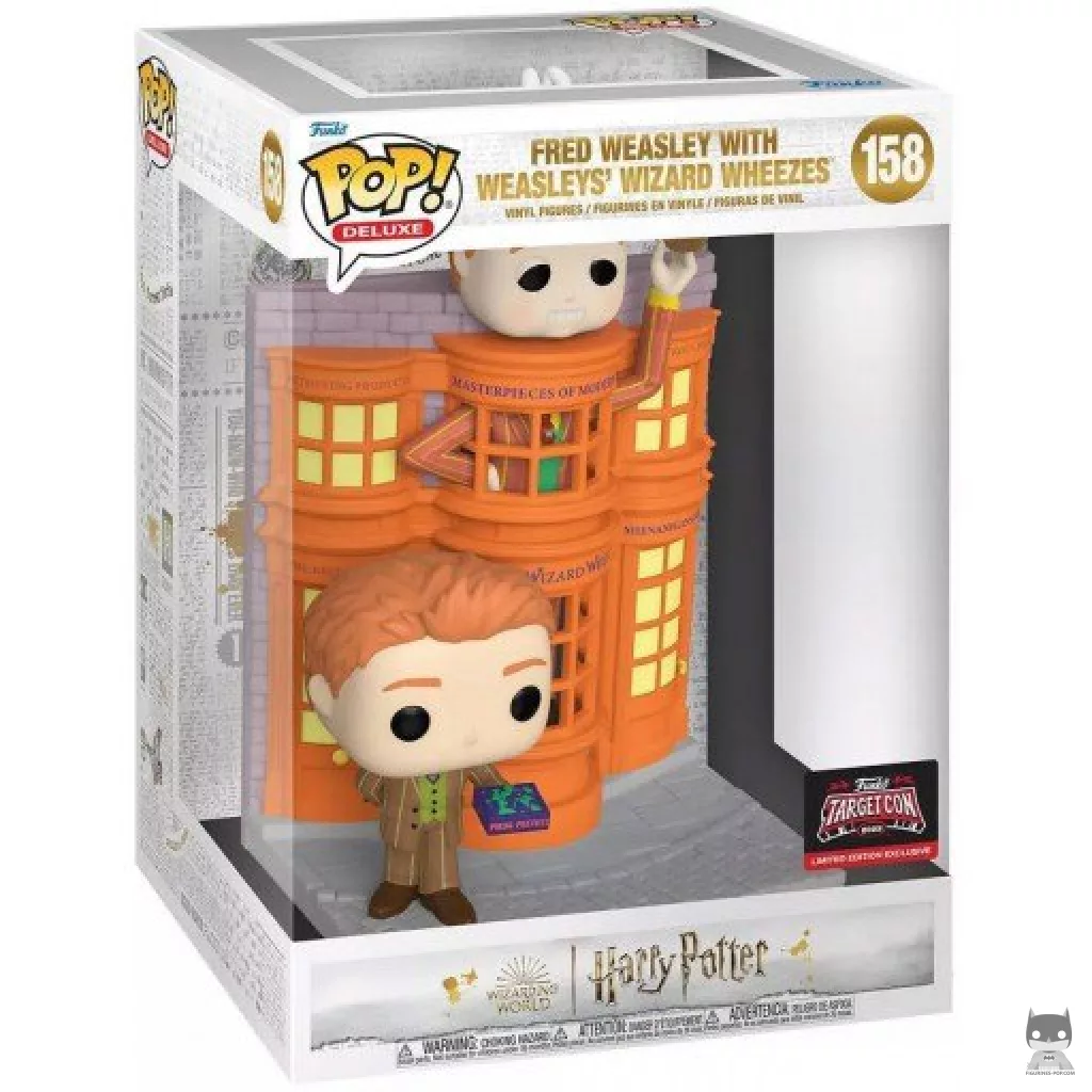Fred Weasley with Weasleys' Wizard Wheezes Funko Pop! figure in its box
