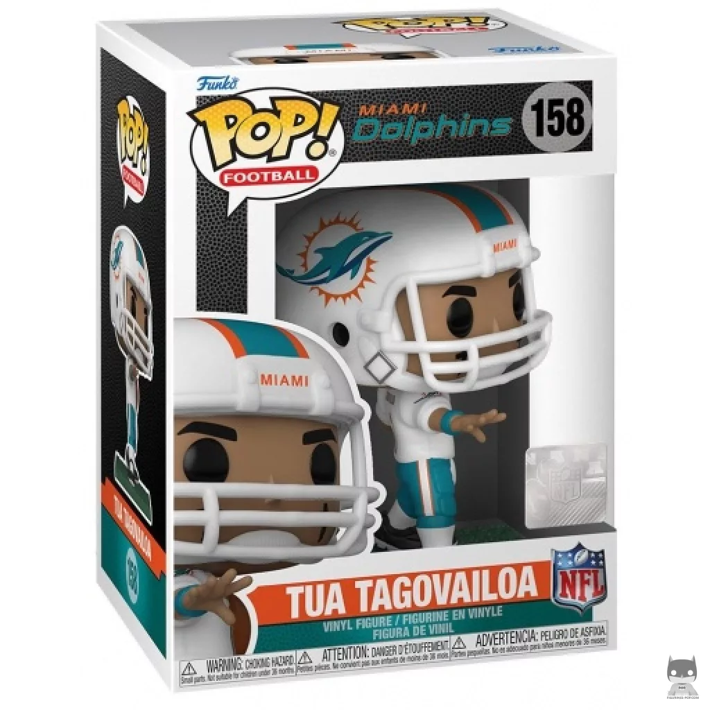 Tua Tagovailoa Funko Pop! figure in its box