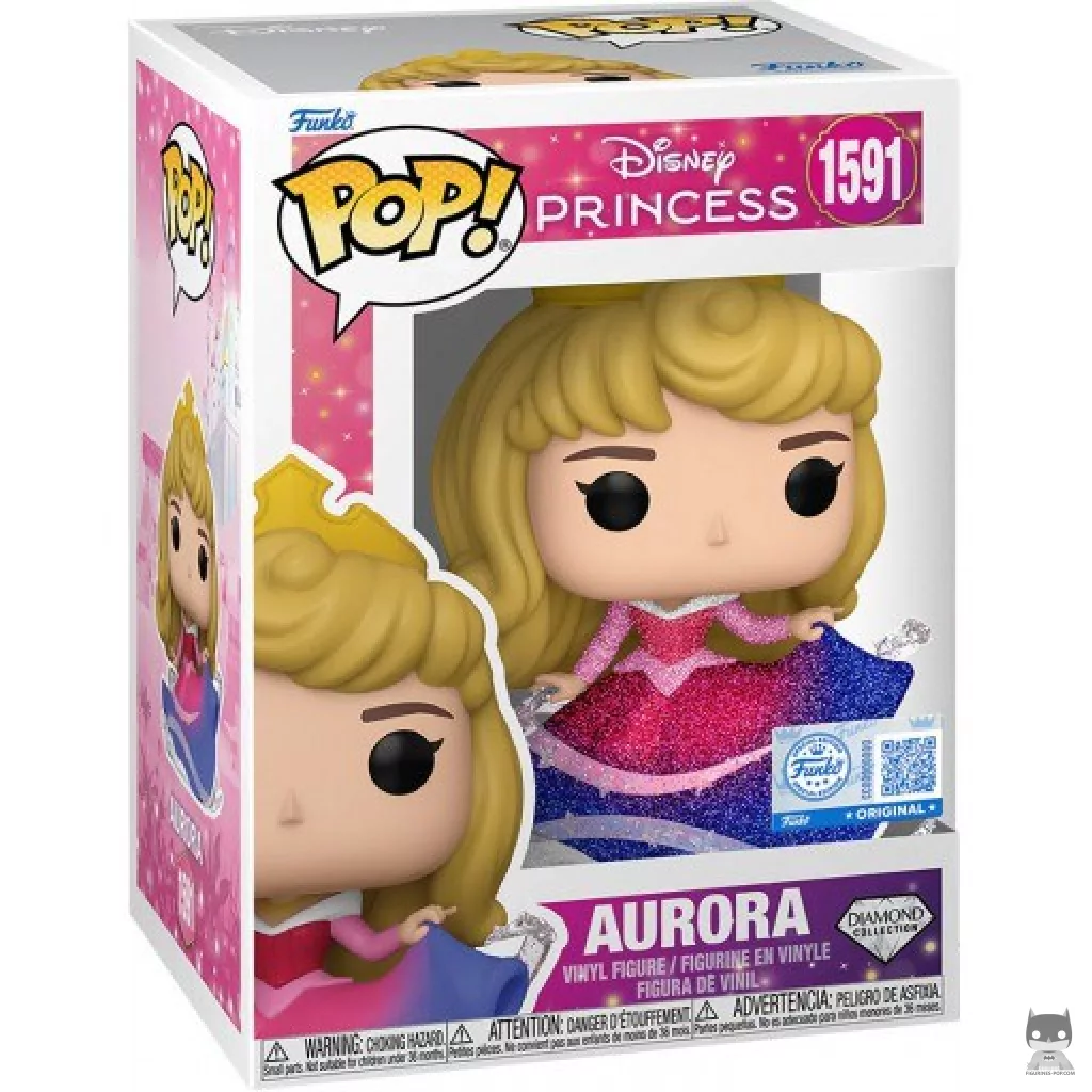 Aurora (Diamond Glitter) Funko Pop! figure in its box