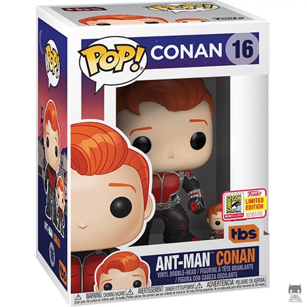 Conan O'Brien as Ant-Man Funko Pop! figure in its box