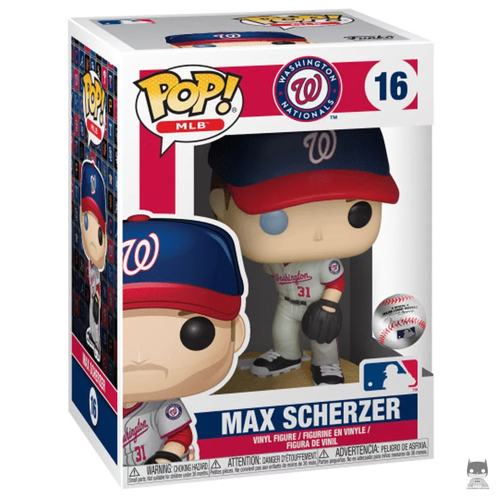 Max Scherzer Funko Pop! figure in its box