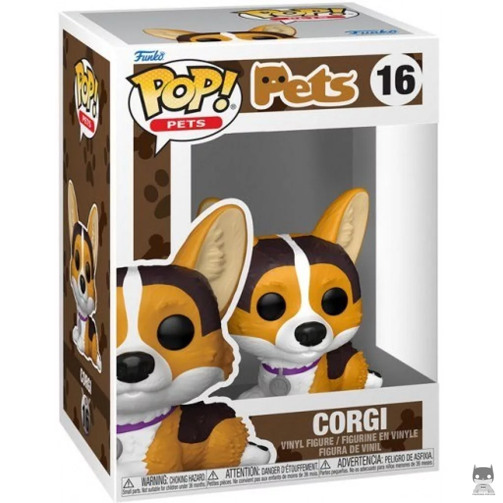 Corgi Funko Pop! figure in its box