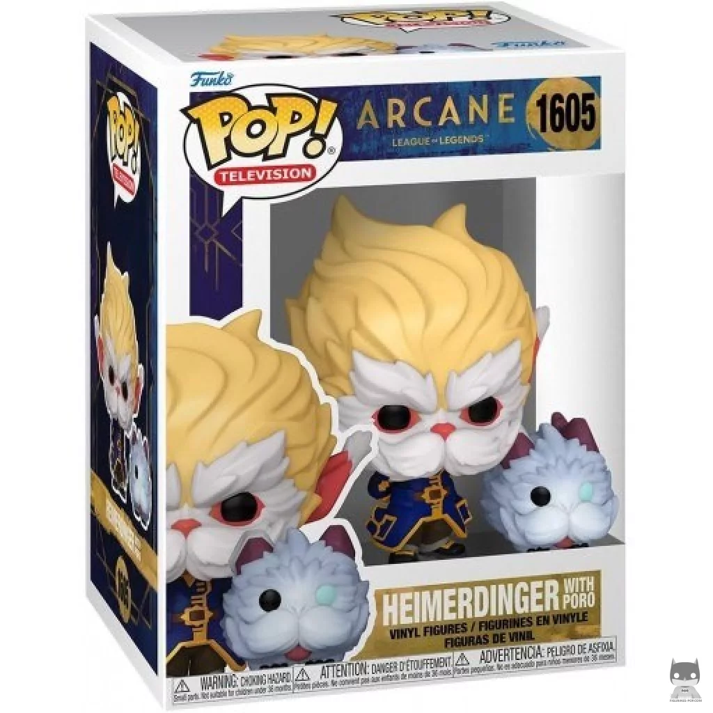 Heimerdinger with Poro Funko Pop! figure in its box