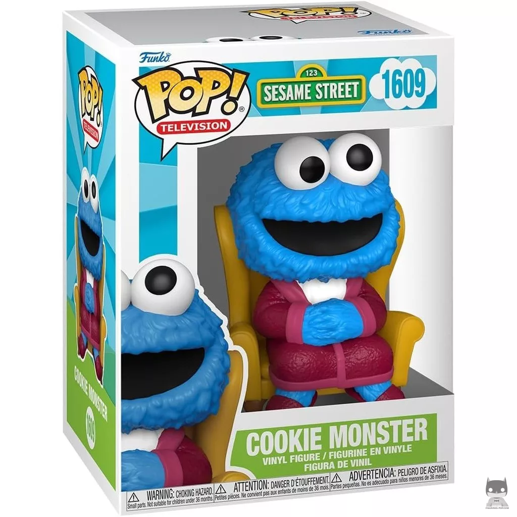 Cookie Monster Funko Pop! figure in its box