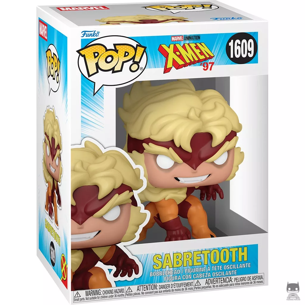 Sabretooth Funko Pop! figure in its box