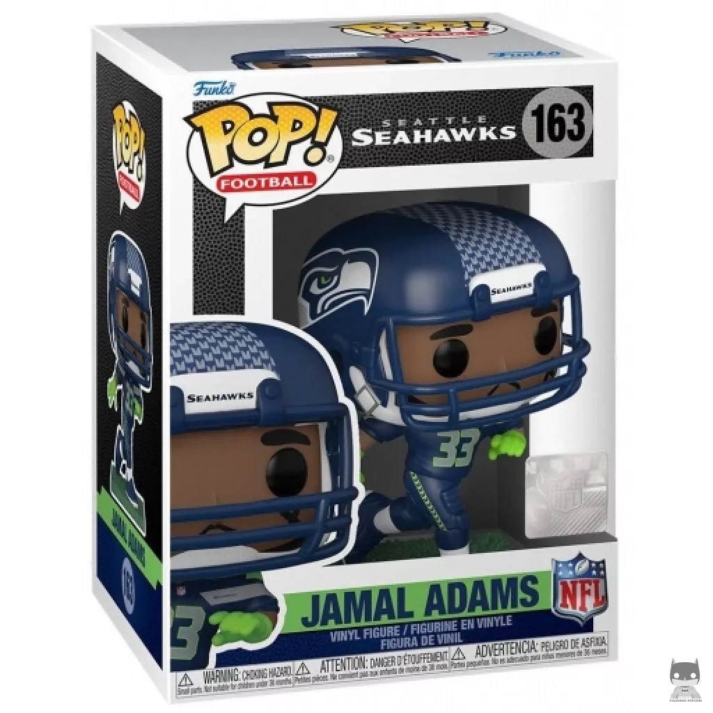 Jamal Adams Funko Pop! figure in its box