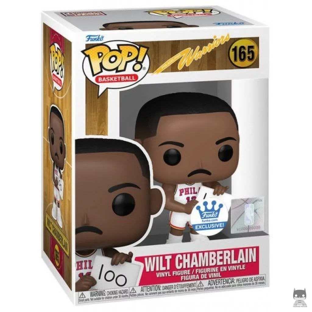 Wilt Chamberlain Funko Pop! figure in its box