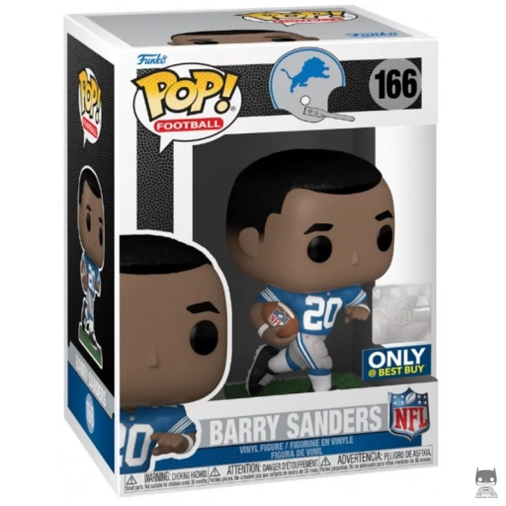 Barry Sanders Funko Pop! figure in its box