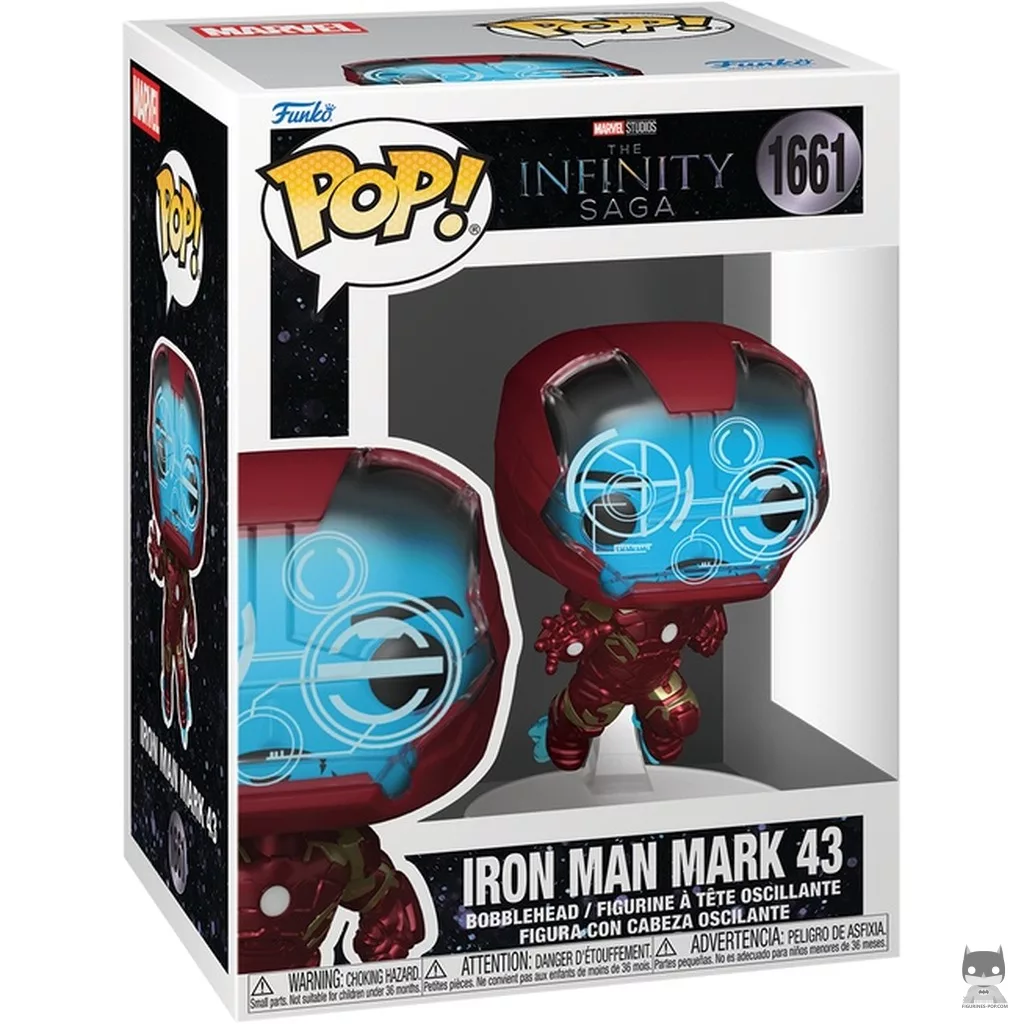 Iron Man Mark 43 Funko Pop! figure in its box