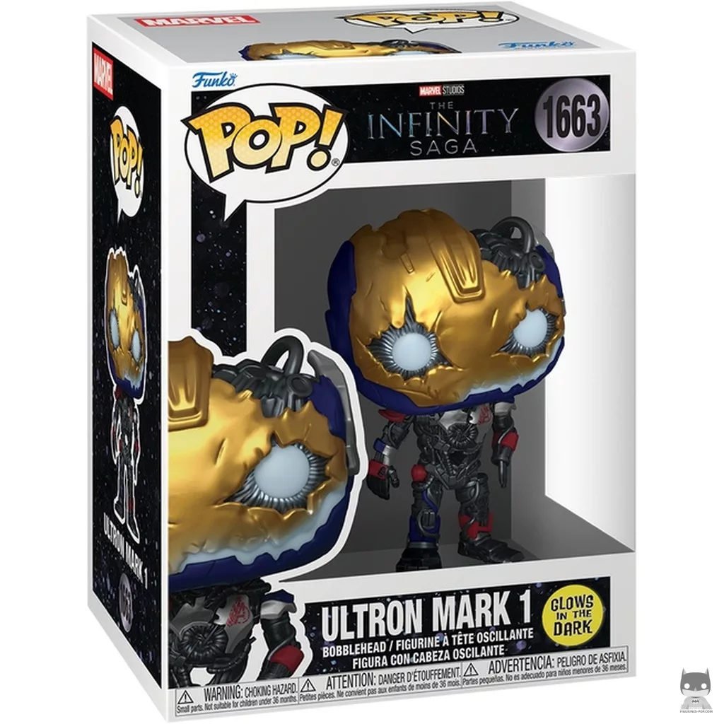 Ultron Mark 1 (Glow in the Dark) Funko Pop! figure in its box