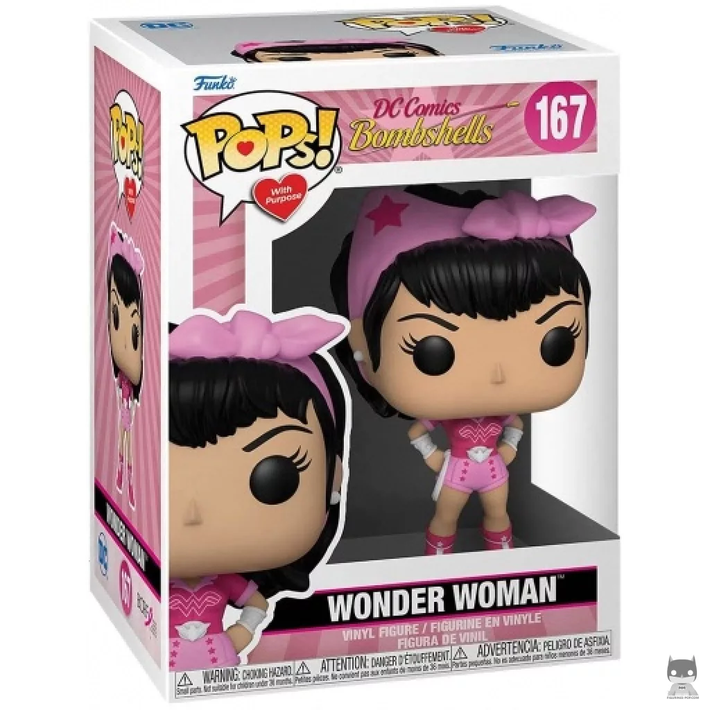 Wonder Woman (Breast Cancer) Funko Pop! figure in its box