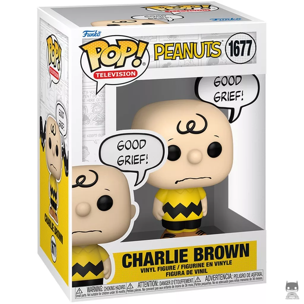 Charlie Brown Funko Pop! figure in its box