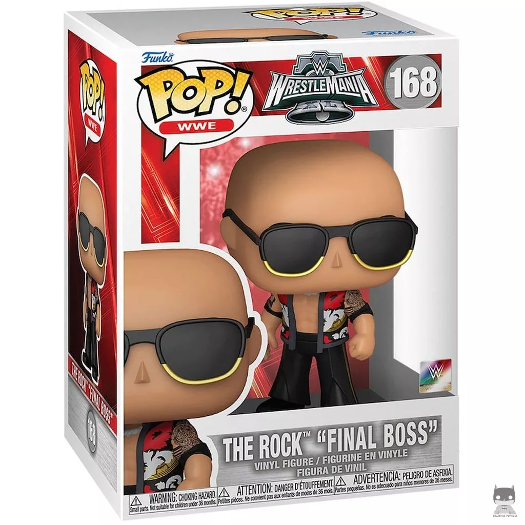The Rock (Final Boss) Funko Pop! figure in its box