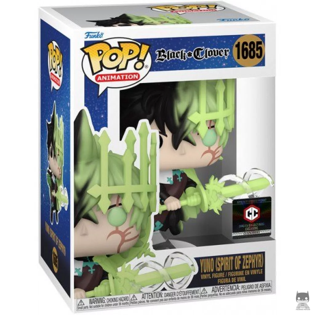 Yuno (Spirit of Zephyr) Funko Pop! figure in its box