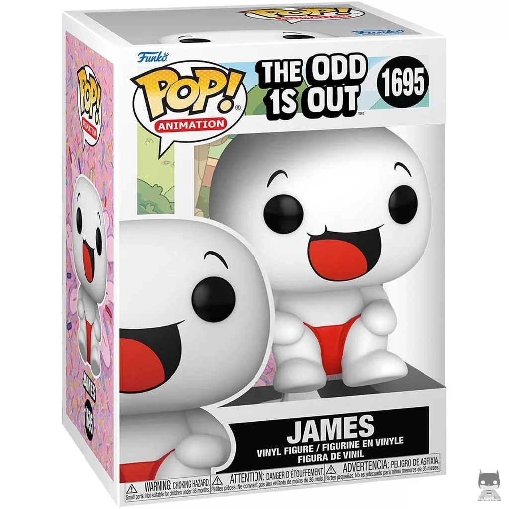 James Funko Pop! figure in its box
