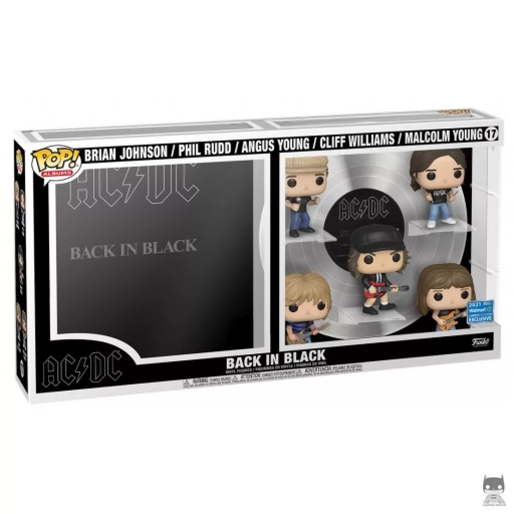 AC/DC
  : Back in Black (Brian Johnson, Phil Rudd, Angus Young, Cliff Williams &
  Malcom Young) Funko Pop! figure in its box