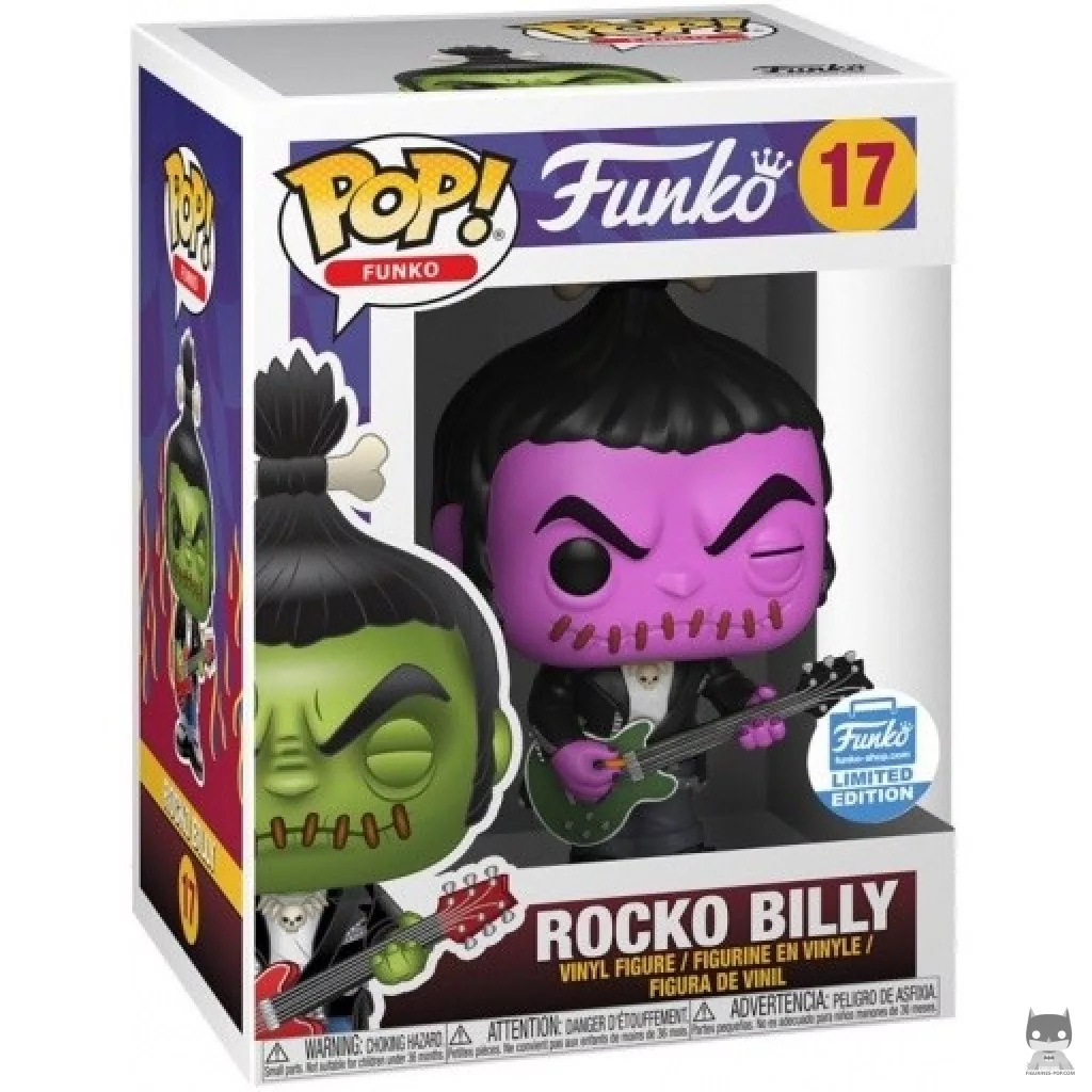 Rocko Billy (Purple) Funko Pop! figure in its box