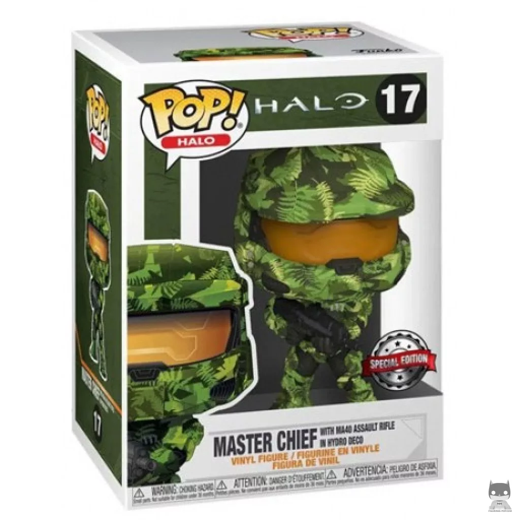 Master Chief with MA40 Assault Rifle (Hydro Deco) Funko Pop! figure in its box