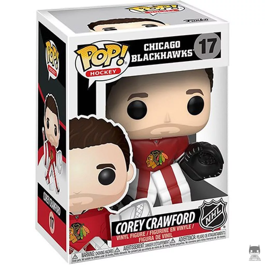 Corey Crawford Funko Pop! figure in its box