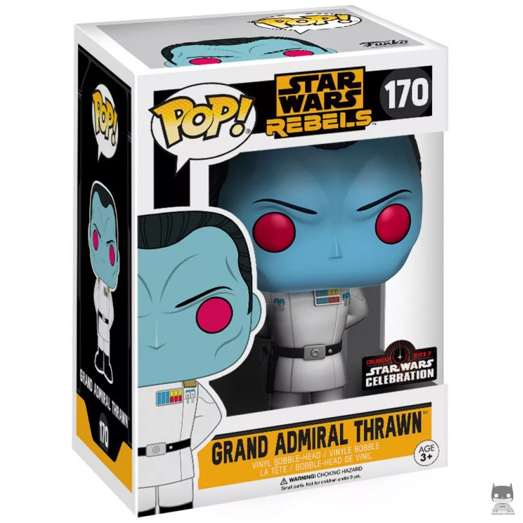 Grand Admiral Thrawn Funko Pop! figure in its box