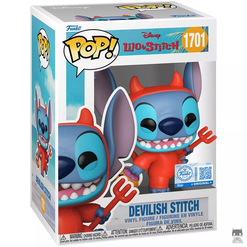 Devilish Stitch Funko Pop! figure in its box