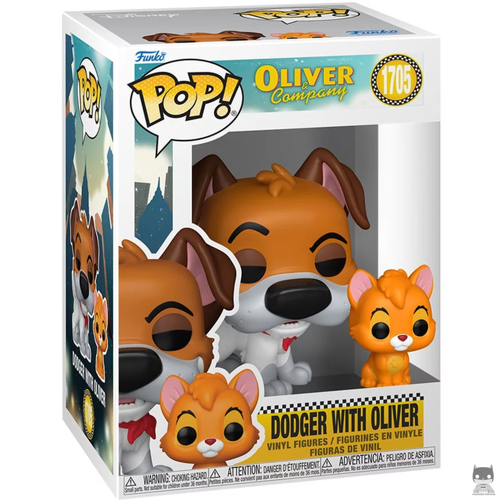 Dodger with Oliver Funko Pop! figure in its box