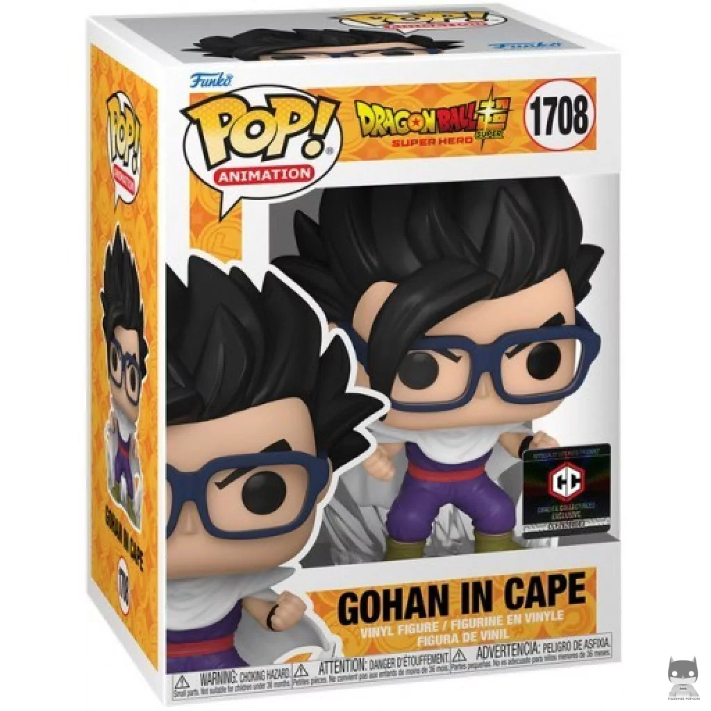 Gohan in Cape Funko Pop! figure in its box
