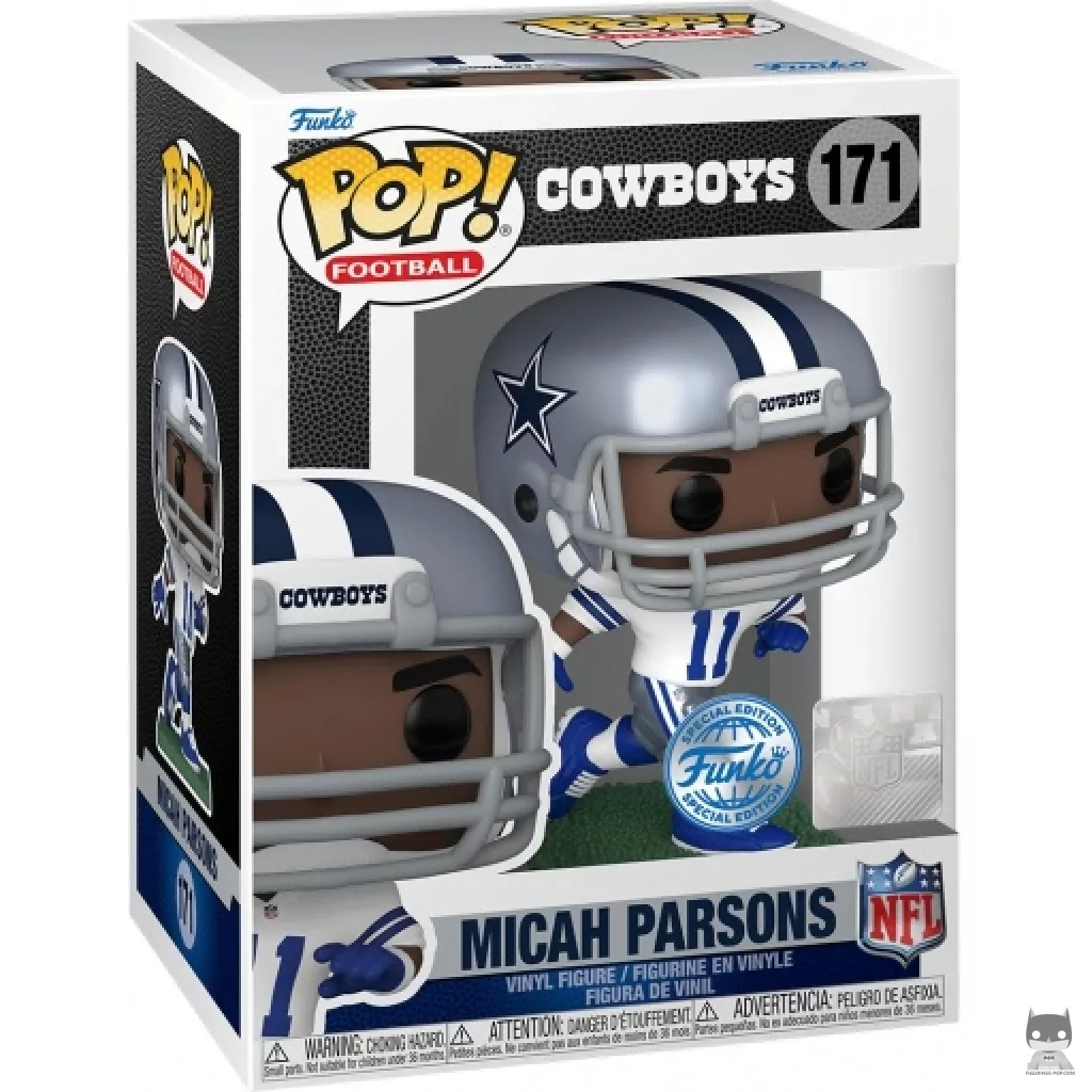 Micah Parsons Funko Pop! figure in its box