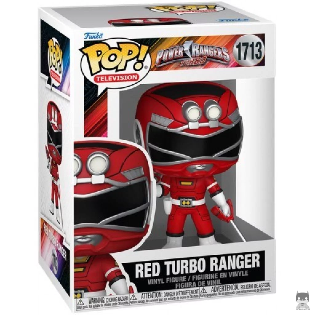 Red Turbo Ranger Funko Pop! figure in its box