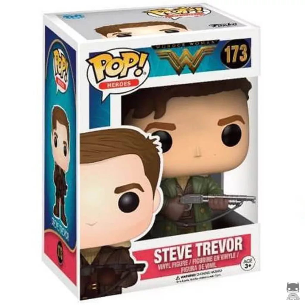 Steve Trevor Funko Pop! figure in its box